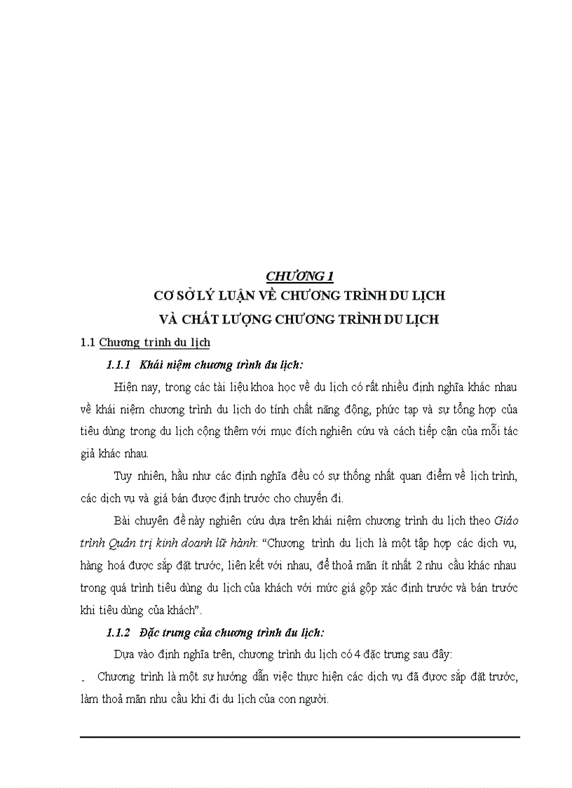 image for page Thực trạng và các giải pháp nhằm nâng cao chất lượng dịch vụ chương trình du lịch tại Công ty thương mại và dịch vụ du lịch Thiên Hà Esy Esyways Travel doc