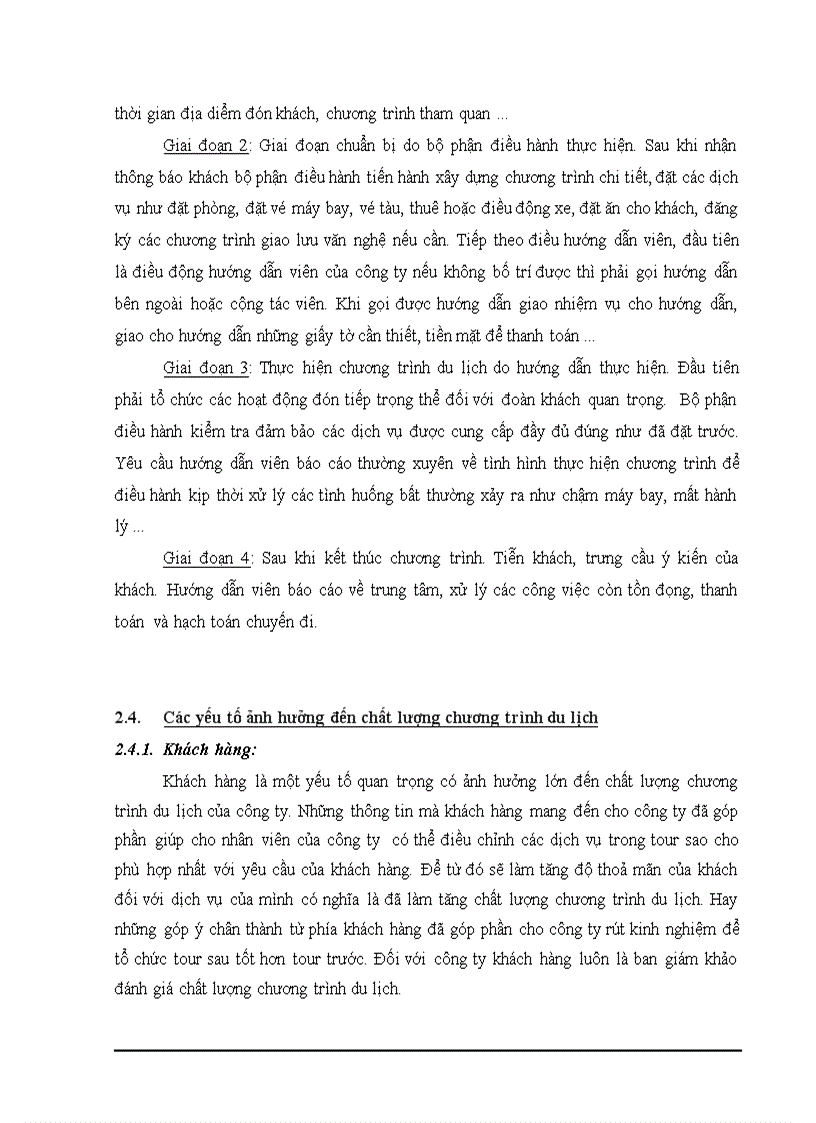 image for page Thực trạng và các giải pháp nhằm nâng cao chất lượng dịch vụ chương trình du lịch tại Công ty thương mại và dịch vụ du lịch Thiên Hà Esy Esyways Travel doc