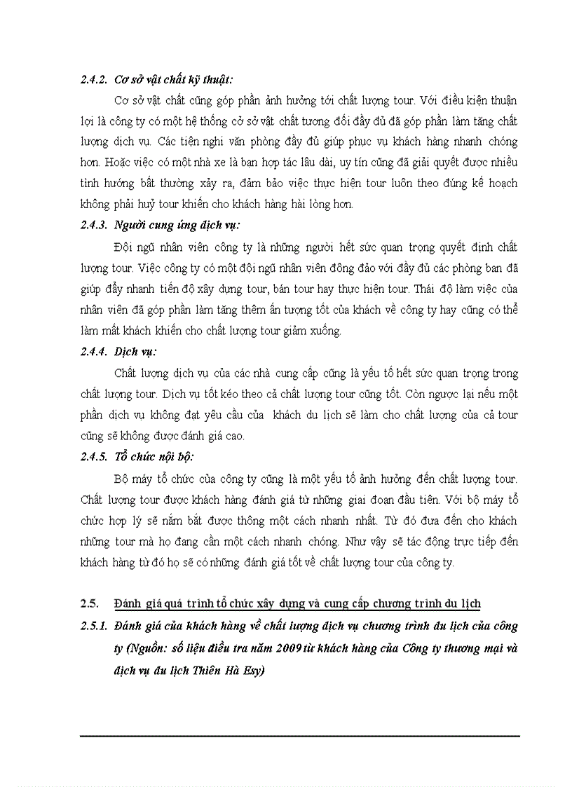 image for page Thực trạng và các giải pháp nhằm nâng cao chất lượng dịch vụ chương trình du lịch tại Công ty thương mại và dịch vụ du lịch Thiên Hà Esy Esyways Travel doc