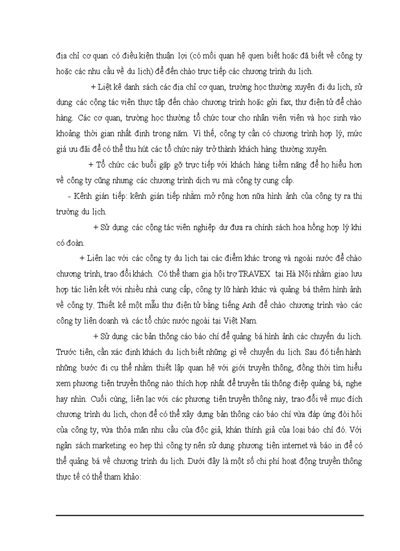 image for page Thực trạng và các giải pháp nhằm nâng cao chất lượng dịch vụ chương trình du lịch tại Công ty thương mại và dịch vụ du lịch Thiên Hà Esy Esyways Travel doc