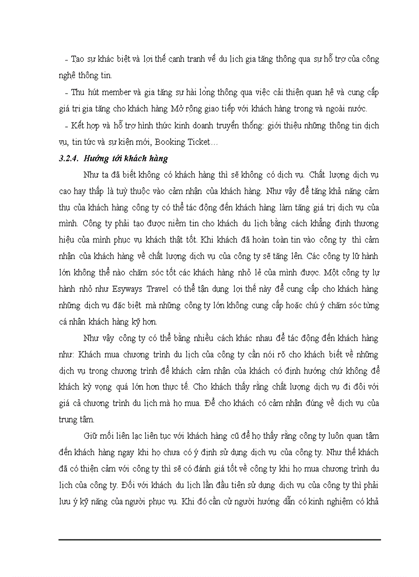 image for page Thực trạng và các giải pháp nhằm nâng cao chất lượng dịch vụ chương trình du lịch tại Công ty thương mại và dịch vụ du lịch Thiên Hà Esy Esyways Travel doc