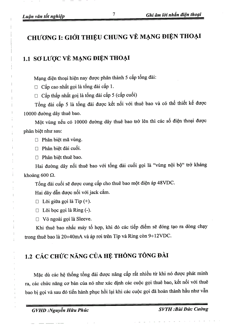 image for page Thiết kế và thi công mạch Ghi âm lời nhắn điện thoại