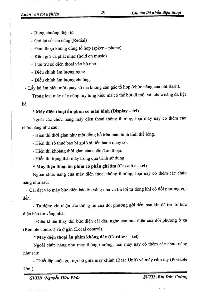 image for page Thiết kế và thi công mạch Ghi âm lời nhắn điện thoại