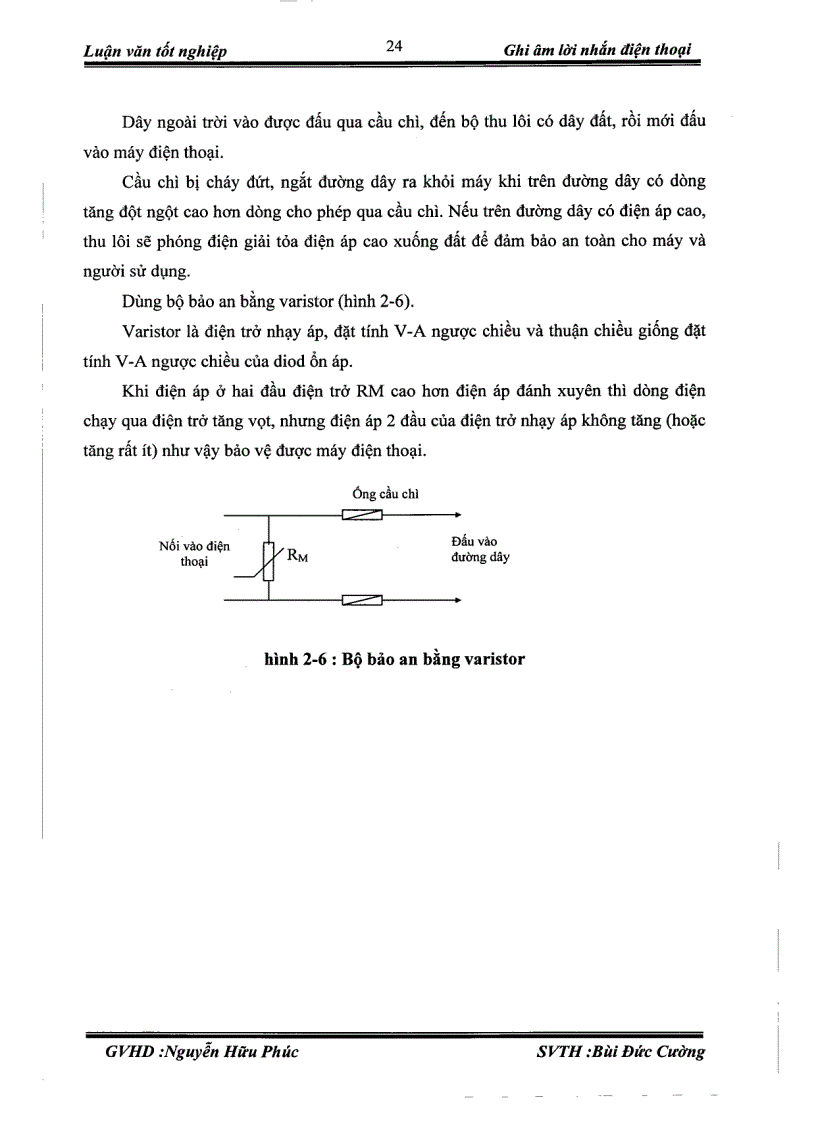 image for page Thiết kế và thi công mạch Ghi âm lời nhắn điện thoại