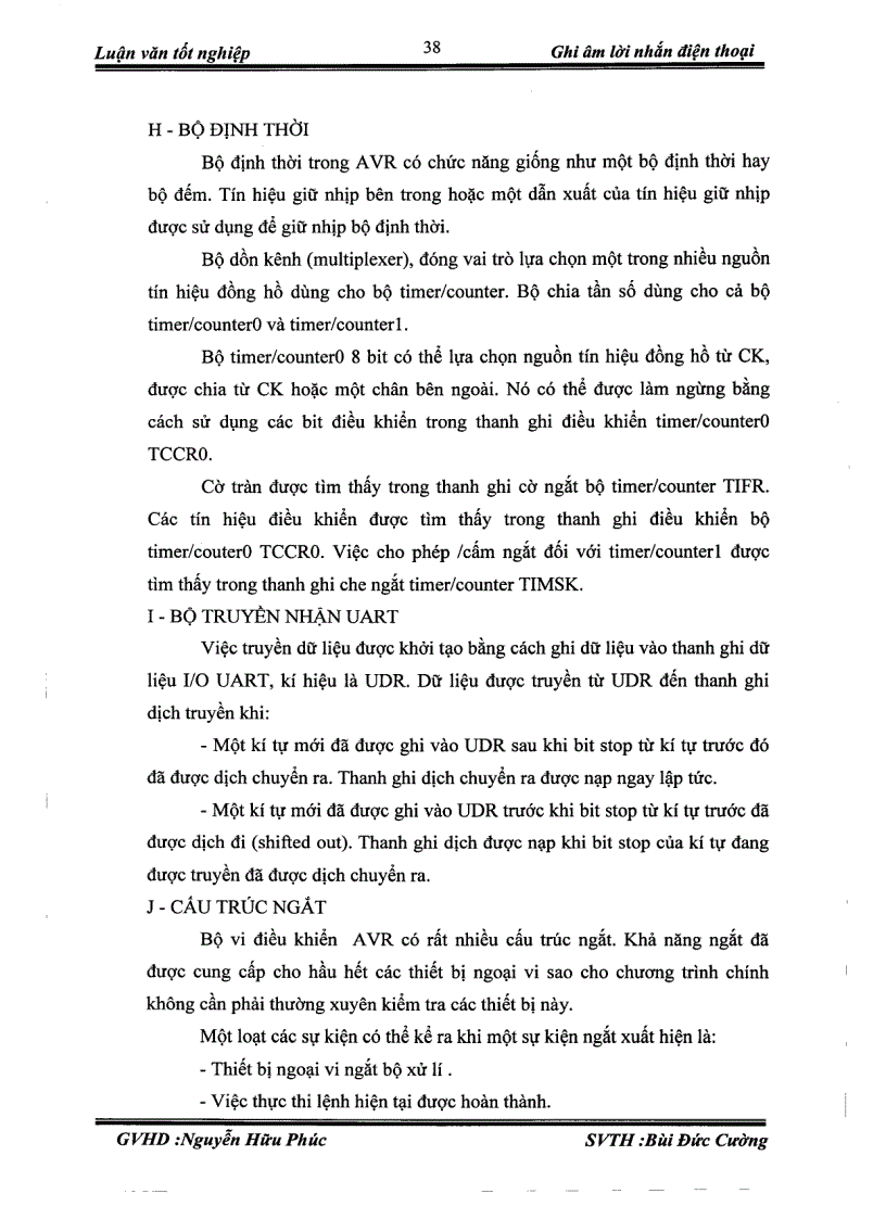 image for page Thiết kế và thi công mạch Ghi âm lời nhắn điện thoại