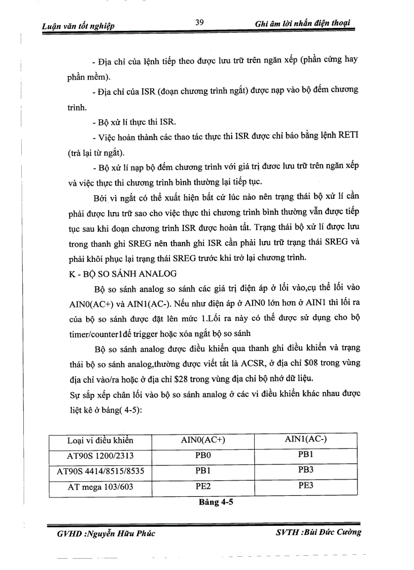 image for page Thiết kế và thi công mạch Ghi âm lời nhắn điện thoại