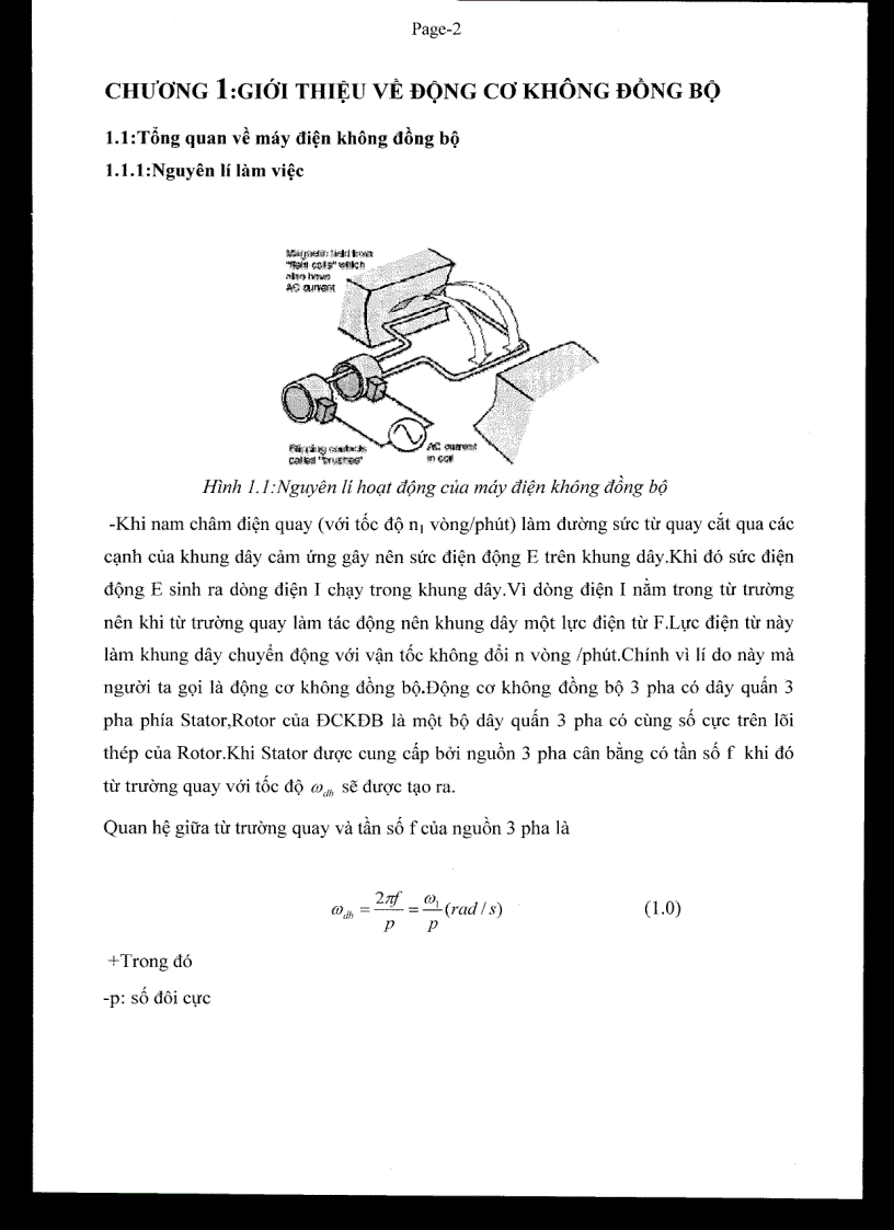 image for page Điều khiển vận tốc độ cơ không đồng bộ dùng bộ biến tần