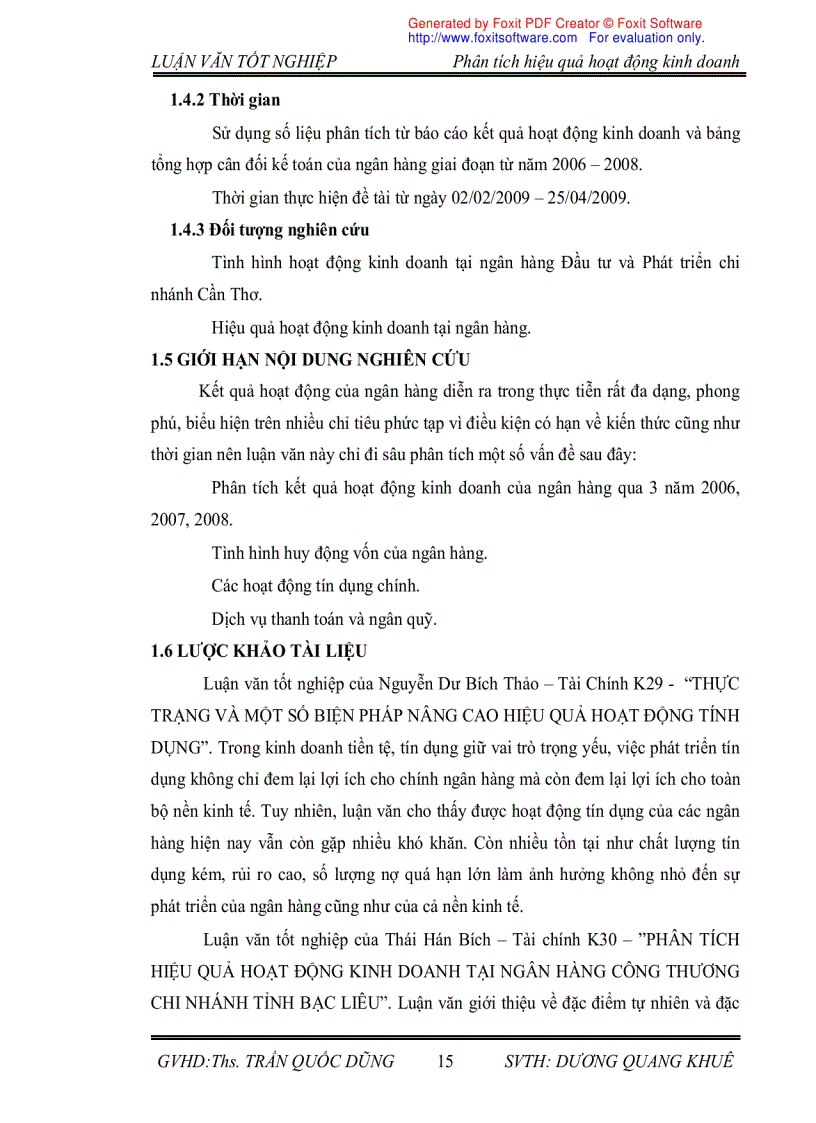 image for page Phân tích hiệu quả hoạt động kinh doanh của ngân hàng đầu tư và phát triển chi nhánh cần thơ