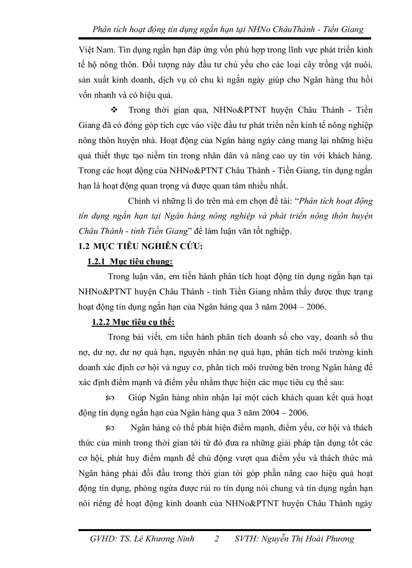 image for page Phân tích hiệu quả hoạt động tín dụng trung và dài hạn tại chi nhánh ngân hàng đầu tư và phát triển cần thơ