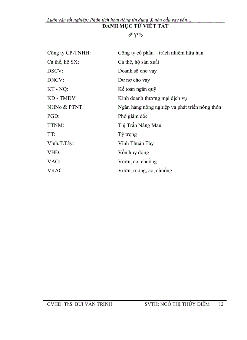 image for page Phân tích hoạt động tín dụng và nhu cầu vay vốn của khách hàng tại chi nhánh ngân hàng nông nghiệp và phát triển nông thôn vị thủy