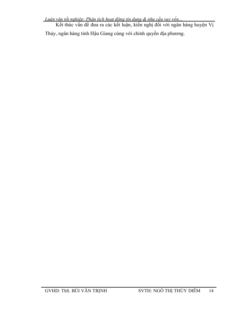 image for page Phân tích hoạt động tín dụng và nhu cầu vay vốn của khách hàng tại chi nhánh ngân hàng nông nghiệp và phát triển nông thôn vị thủy