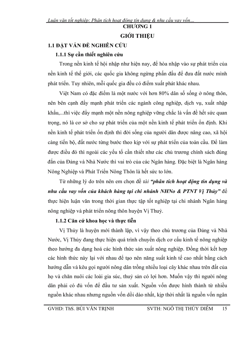 image for page Phân tích hoạt động tín dụng và nhu cầu vay vốn của khách hàng tại chi nhánh ngân hàng nông nghiệp và phát triển nông thôn vị thủy