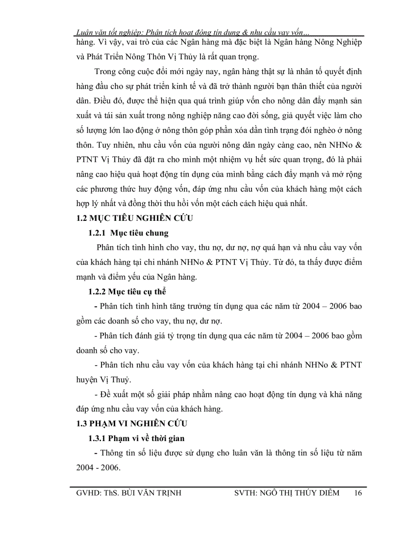 image for page Phân tích hoạt động tín dụng và nhu cầu vay vốn của khách hàng tại chi nhánh ngân hàng nông nghiệp và phát triển nông thôn vị thủy