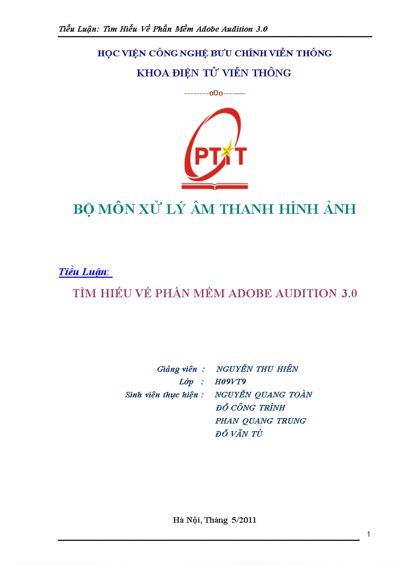 image for page Tìm Hiểu Về Phần Mềm Adobe Au di tion 3 0