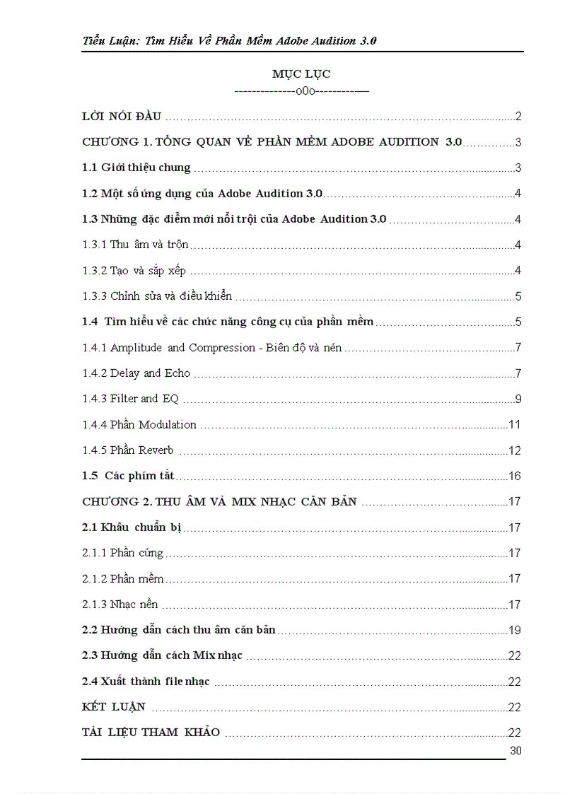 image for page Tìm Hiểu Về Phần Mềm Adobe Au di tion 3 0