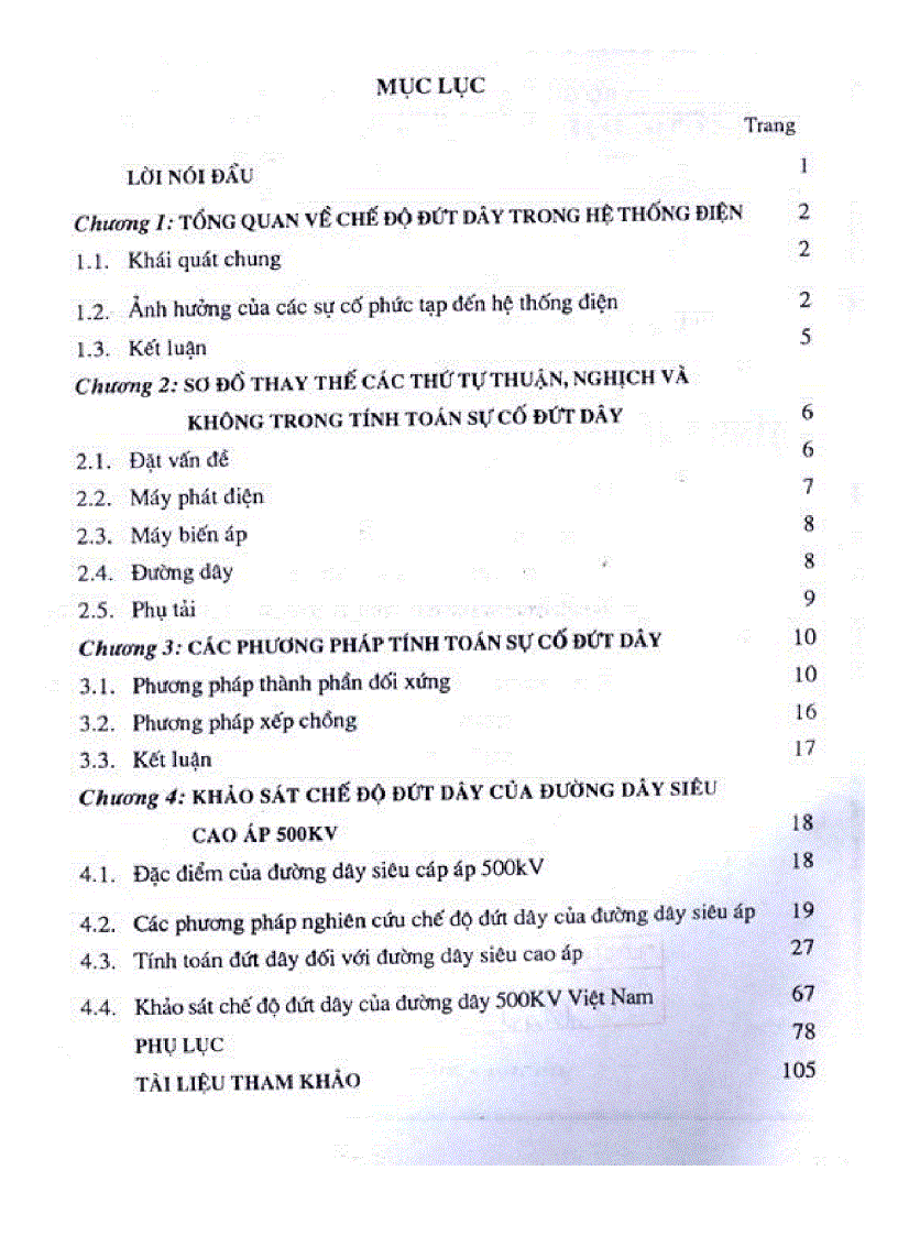 image for page Tính toán chế độ đứt dây của hệ thống điện Việt Nam