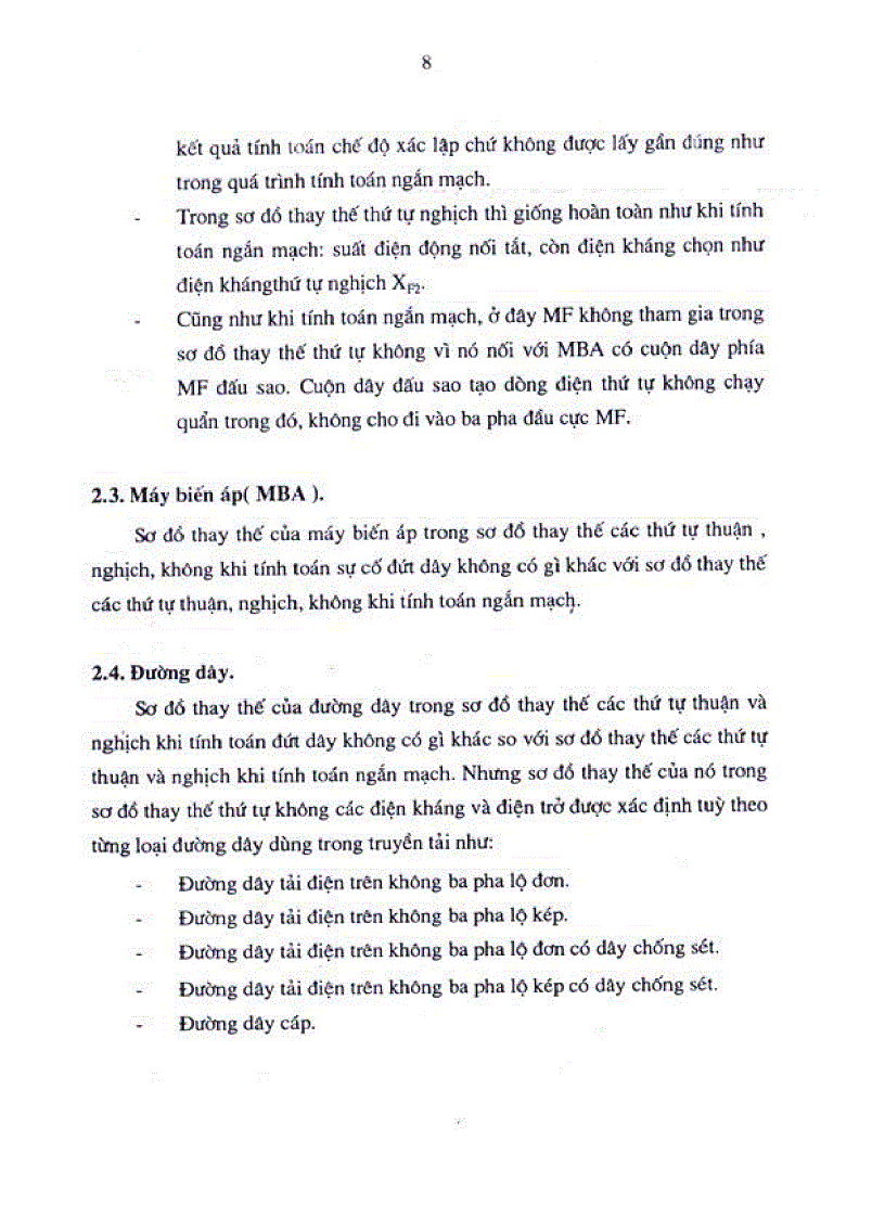 image for page Tính toán chế độ đứt dây của hệ thống điện Việt Nam