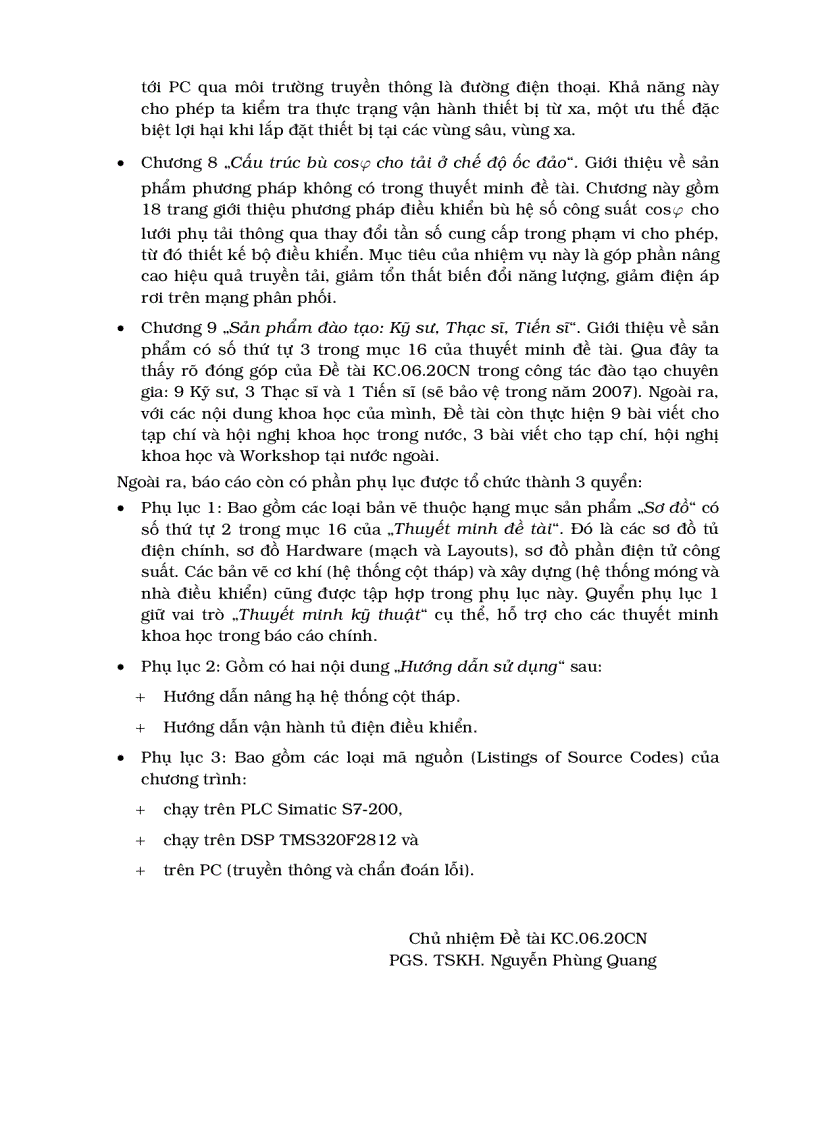 image for page Nghiên cứu thiết kế và chế tạo bộ phát điện bằng sức gió có công suất 10 30KW phù hợp với điều kiện Việt Nam