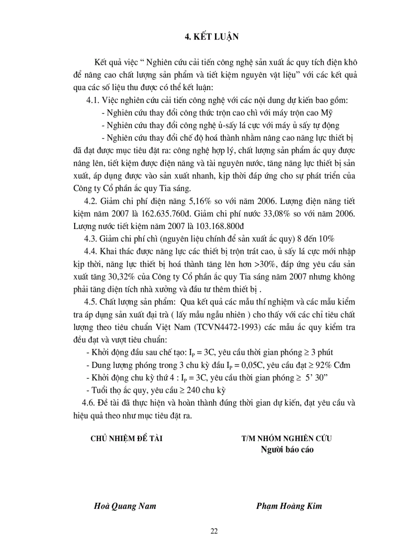 image for page Nghiên cứu sản xuất ắc quy tích điện khô nhằm nâng cao chất lượng sản phẩm và tiết kiệm nguyên vật liệu