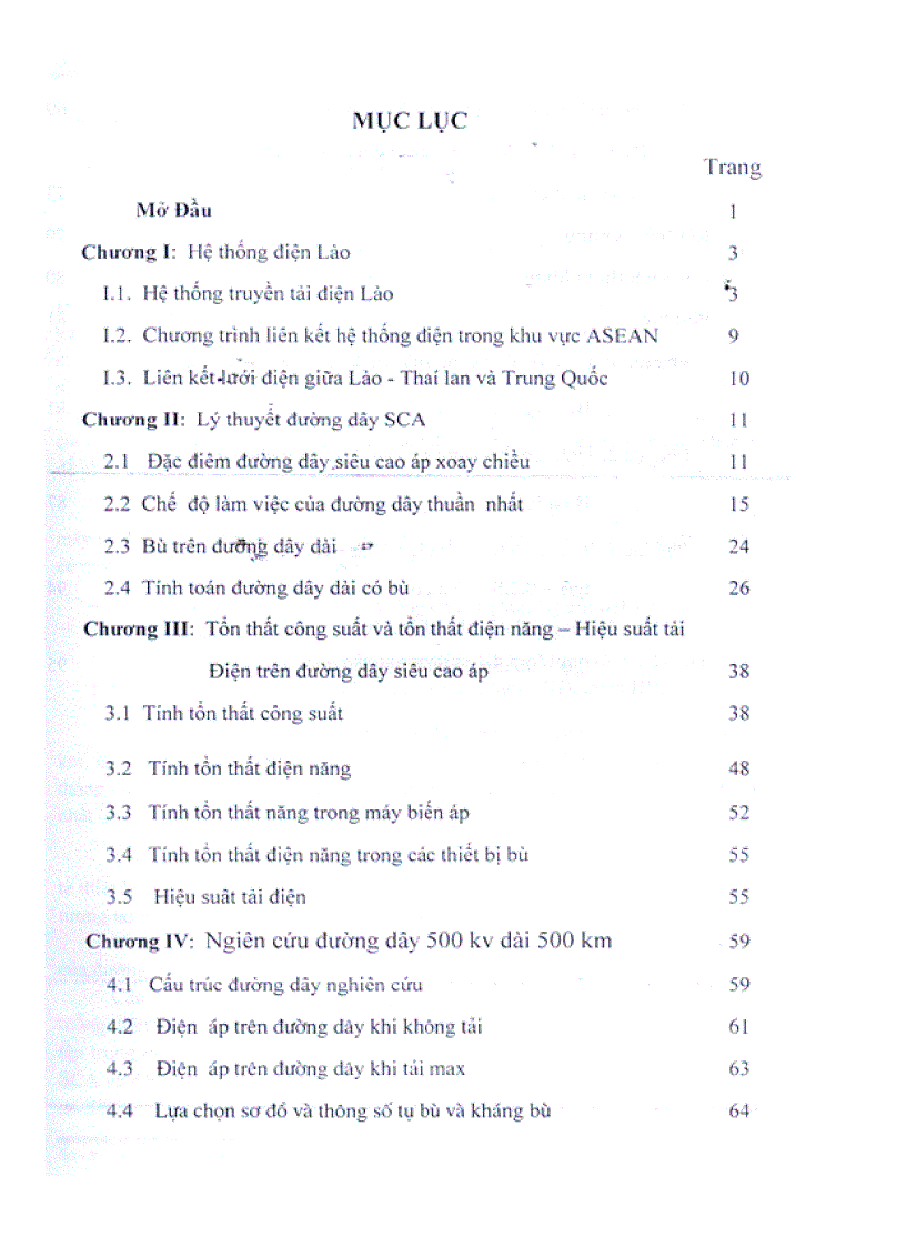 image for page Phân tích các sơ đồ đường dây dài 500 Kv