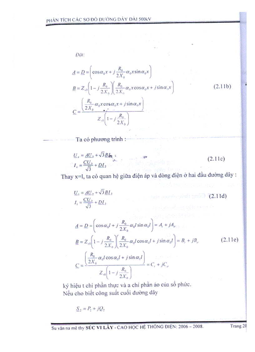 image for page Phân tích các sơ đồ đường dây dài 500 Kv