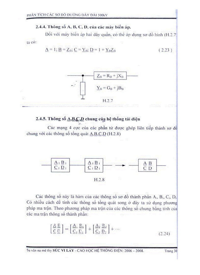 image for page Phân tích các sơ đồ đường dây dài 500 Kv