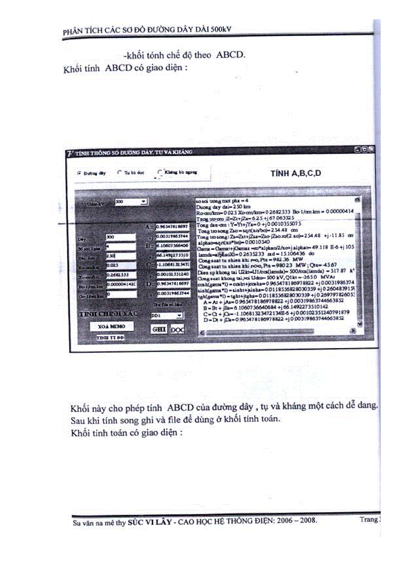 image for page Phân tích các sơ đồ đường dây dài 500 Kv
