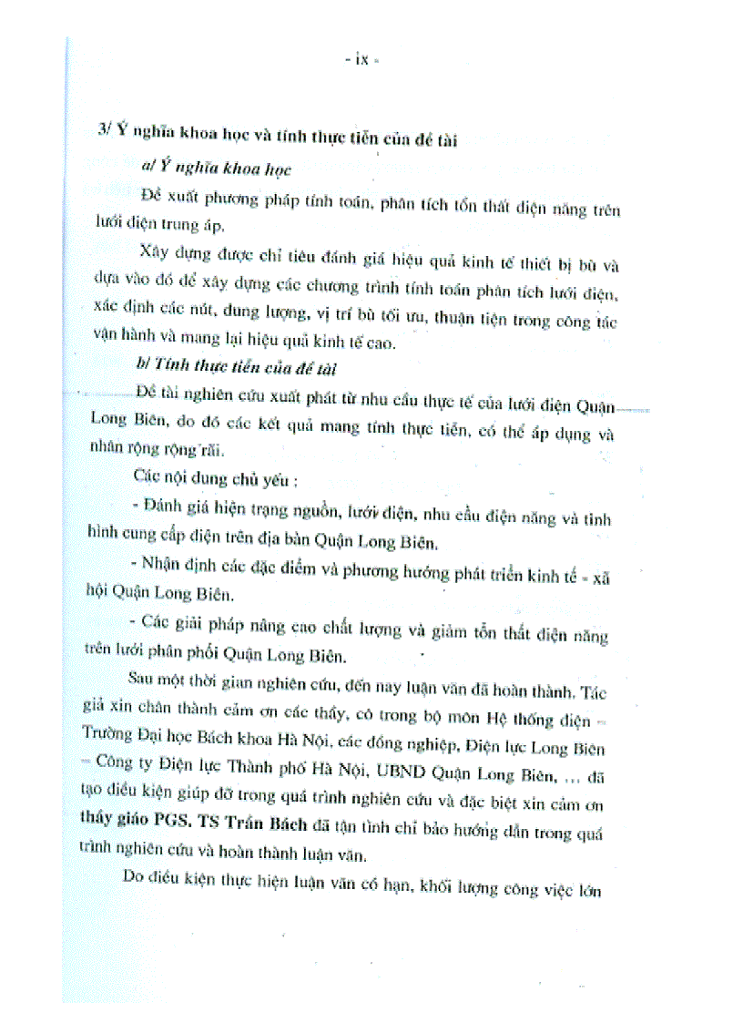 image for page Các Giải pháp nâng cao chất lượng và giảm tốt thất điện năng trên lưới điện phân phối quận Long Biên Hà Nội