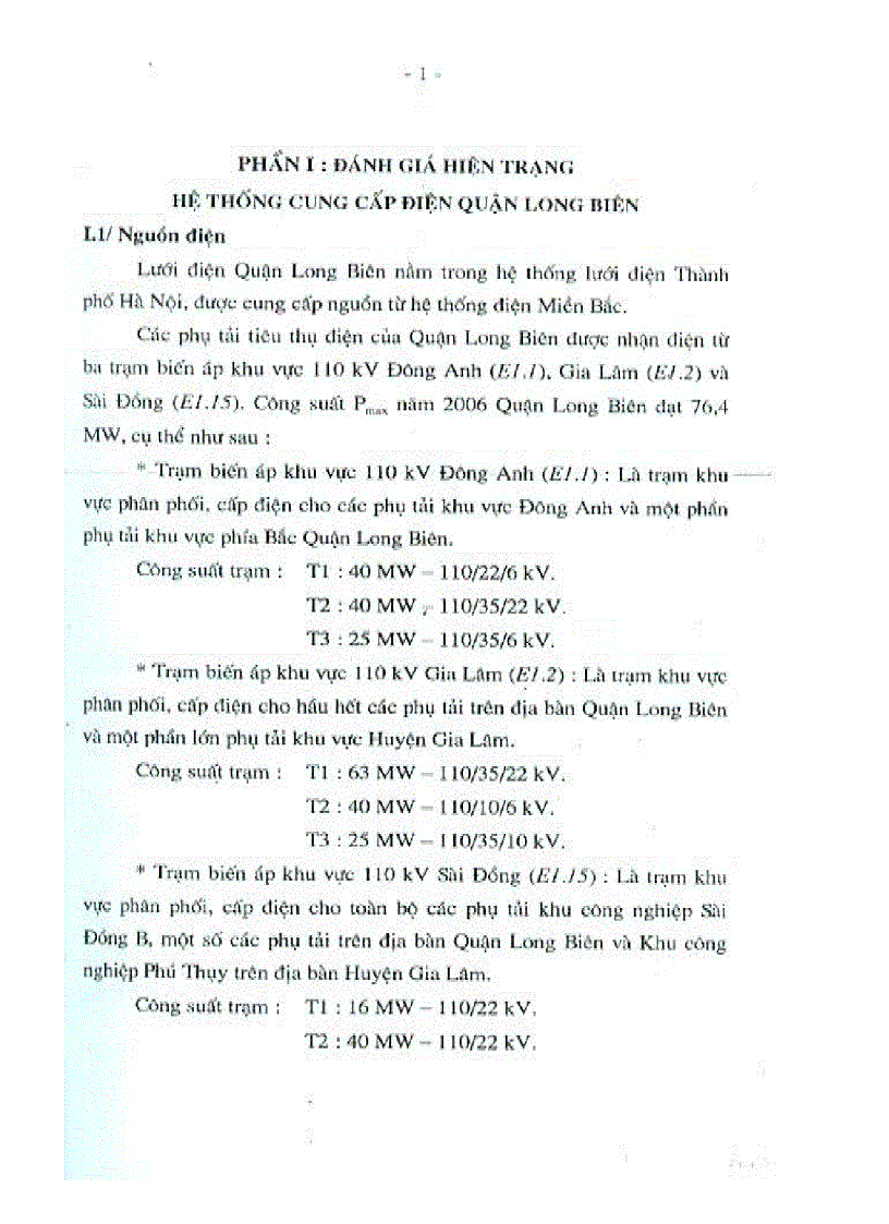 image for page Các Giải pháp nâng cao chất lượng và giảm tốt thất điện năng trên lưới điện phân phối quận Long Biên Hà Nội