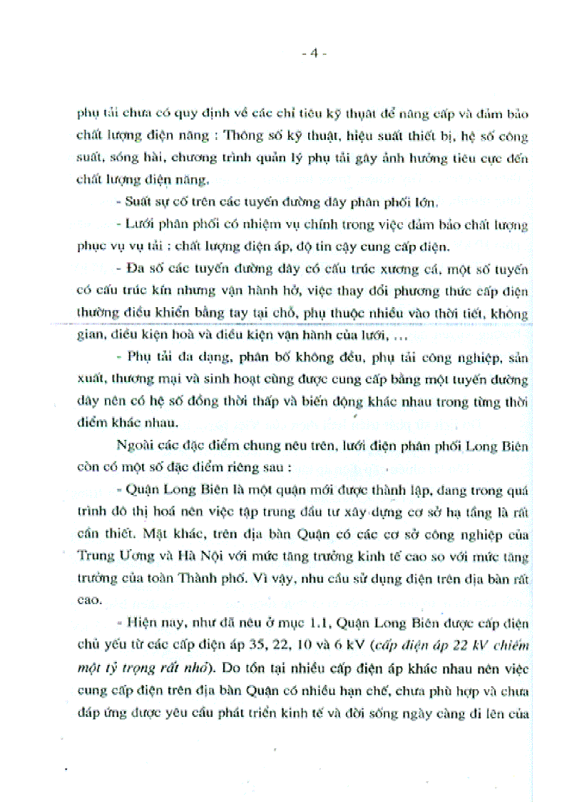 image for page Các Giải pháp nâng cao chất lượng và giảm tốt thất điện năng trên lưới điện phân phối quận Long Biên Hà Nội