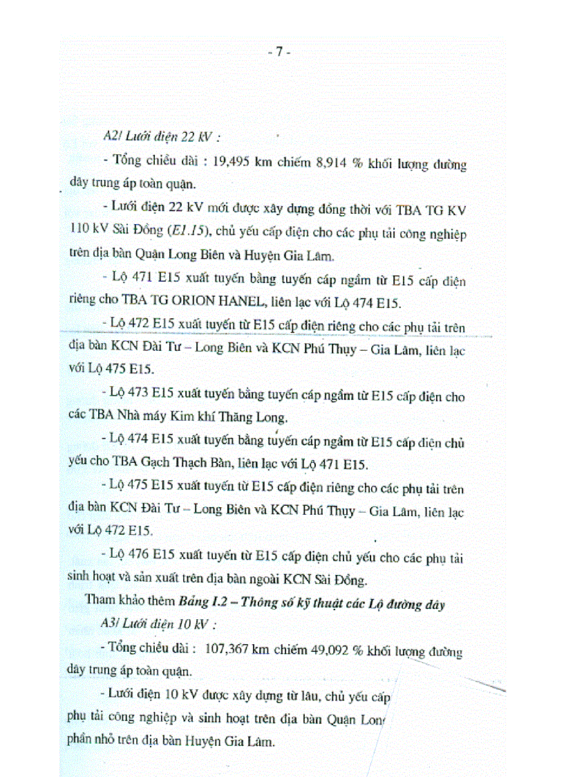 image for page Các Giải pháp nâng cao chất lượng và giảm tốt thất điện năng trên lưới điện phân phối quận Long Biên Hà Nội