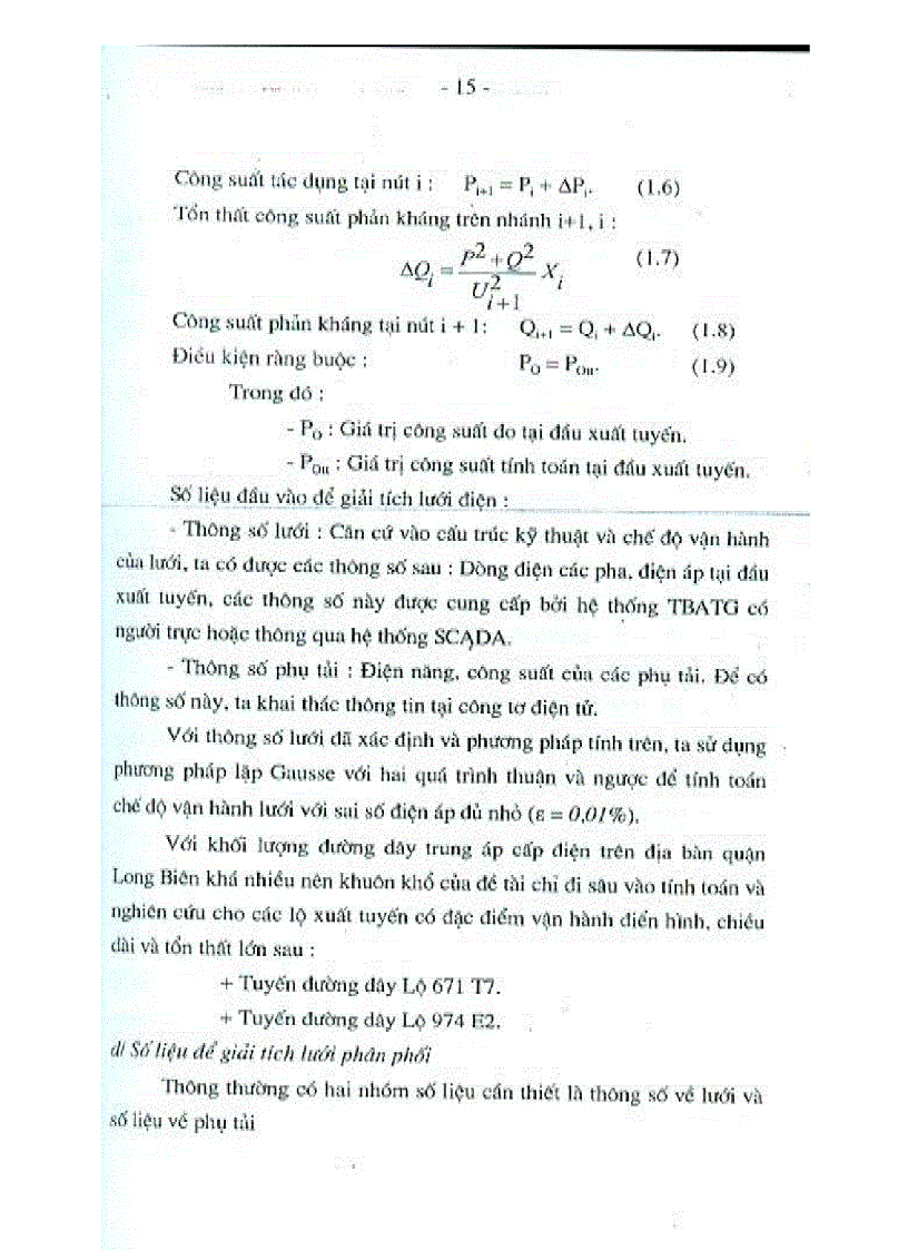 image for page Các Giải pháp nâng cao chất lượng và giảm tốt thất điện năng trên lưới điện phân phối quận Long Biên Hà Nội