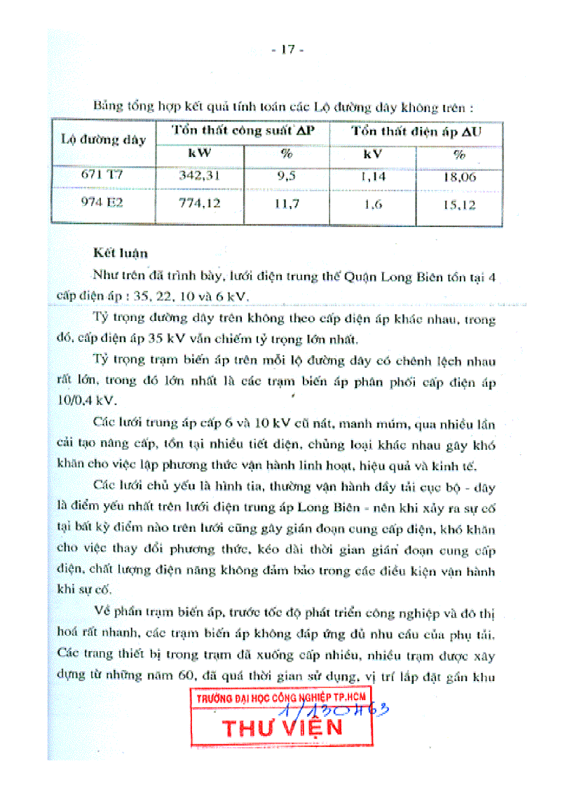 image for page Các Giải pháp nâng cao chất lượng và giảm tốt thất điện năng trên lưới điện phân phối quận Long Biên Hà Nội