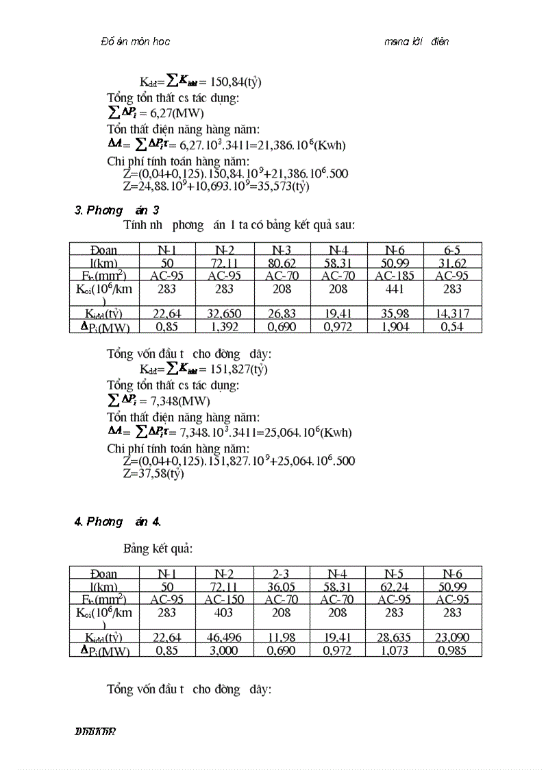 image for page Đồ án thiết kế môn học Mạng Lưới Điện