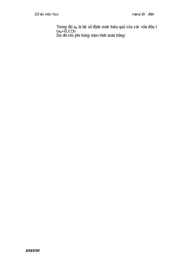 image for page Đồ án thiết kế môn học Mạng Lưới Điện