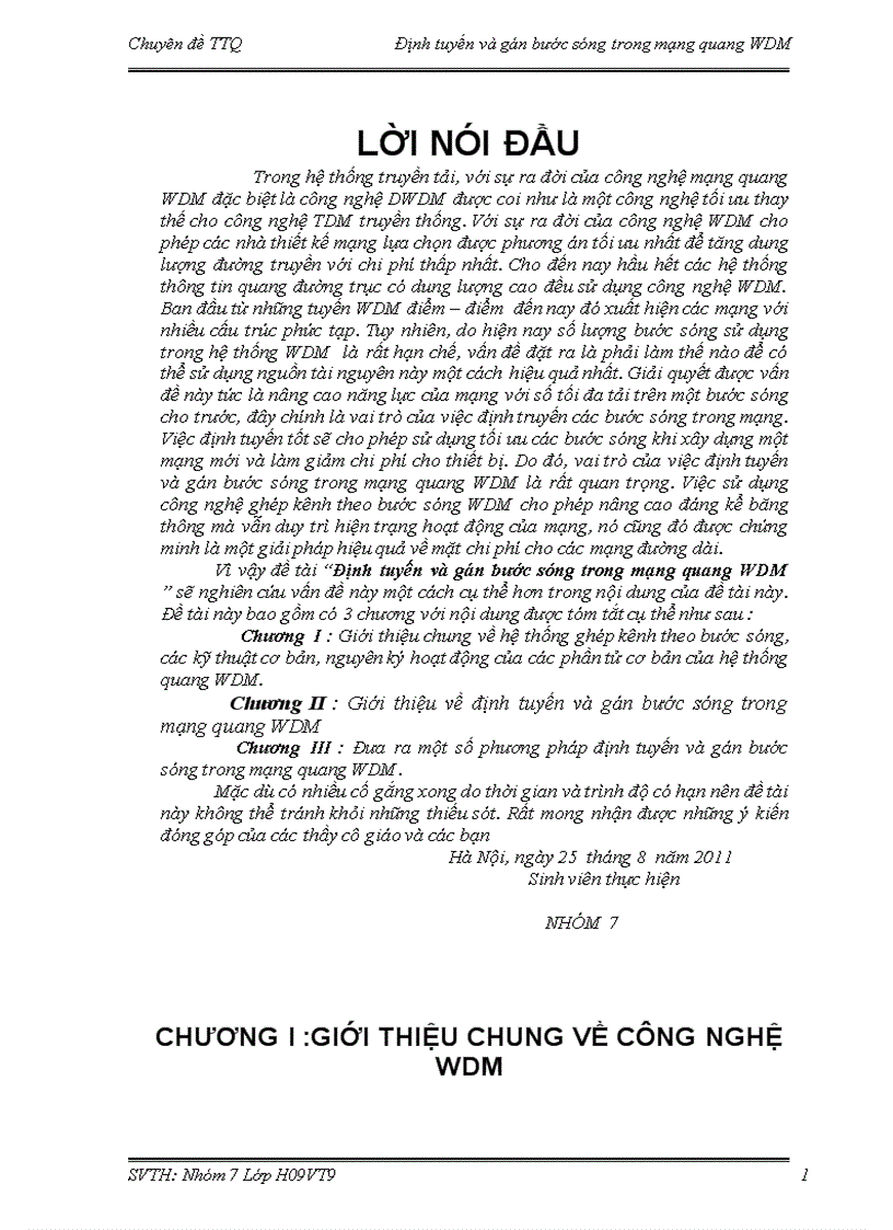 image for page Định tuyến gán bước sóng trong mạng quang wdm