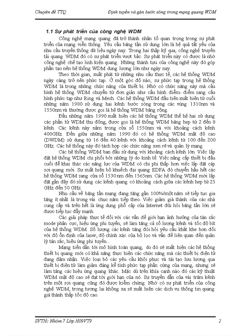 image for page Định tuyến gán bước sóng trong mạng quang wdm