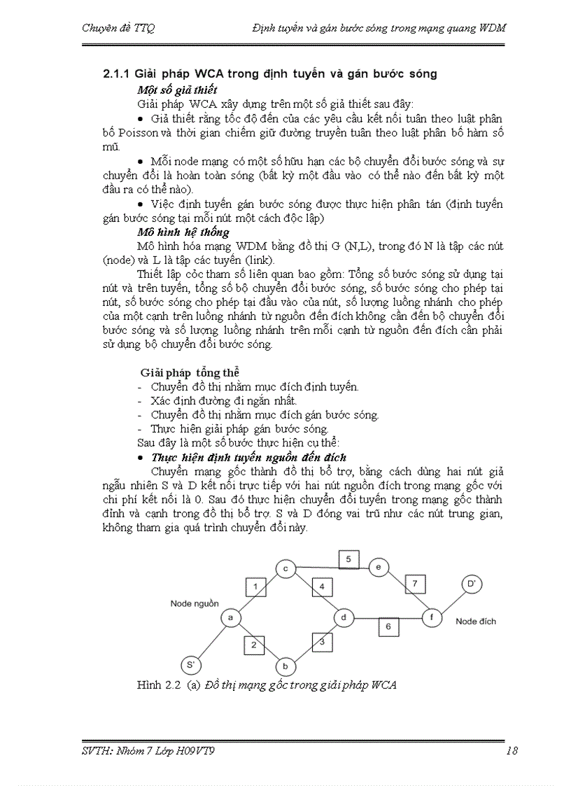 image for page Định tuyến gán bước sóng trong mạng quang wdm