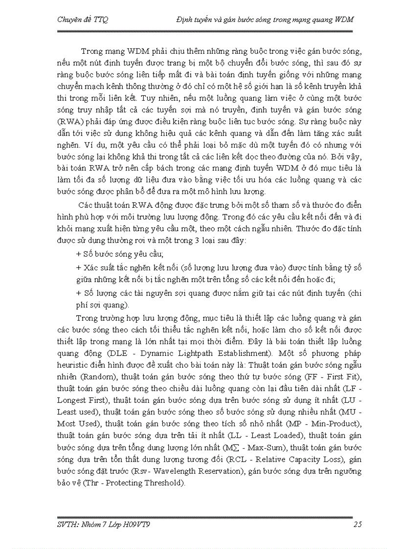 image for page Định tuyến gán bước sóng trong mạng quang wdm