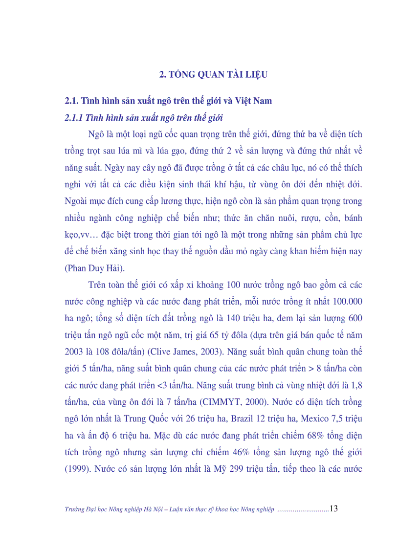 image for page Nghiên cứu nguyên nhân năng suất ngô còn thấp biện pháp giải quyết năng cao năng suất ngô Việt Nam