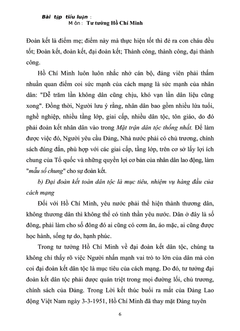 image for page Tư tưởng Hồ Chí Minh về sức mạnh Đại đoàn kết dân tộc