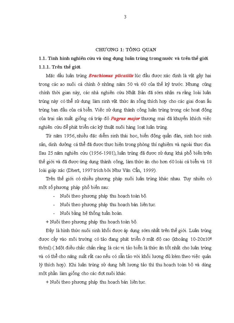 image for page Nuôi thu sinh khối tảo Nannochloropsis oculata và sử dụng các loại thức ăn khác nhau để nuôi luân trùng Brachionus plicatlis làm thức ăn cho ấu trùng cá biển