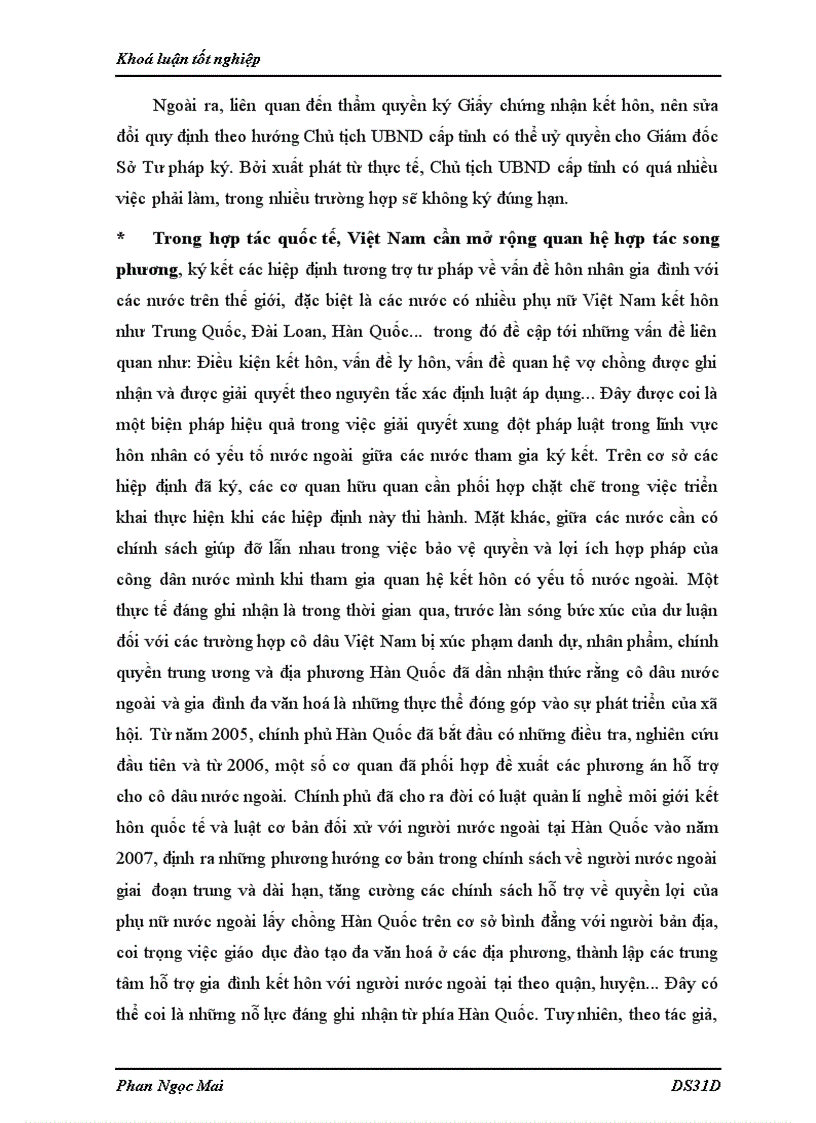 image for page Một số vấn đề về kết hôn giữa phụ nữ Việt Nam với công dân Hàn Quốc những năm qua ở Việt Nam