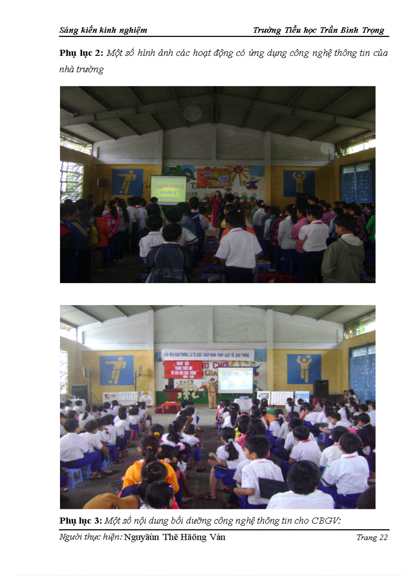 image for page Một số kinh nghiệm hỗ trợ CBGV trường Tiểu học Trần Bình Trọng ứng dụng công nghệ thông tin trong dạy học và quản lí