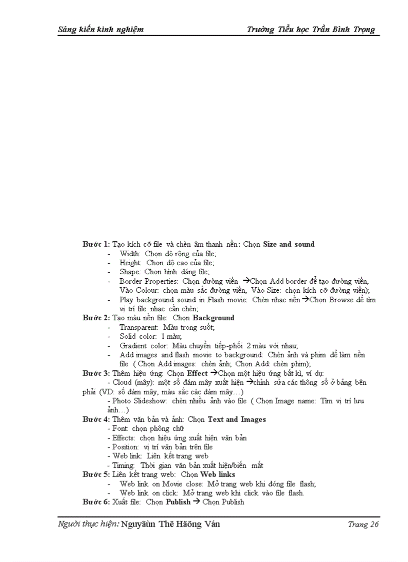 image for page Một số kinh nghiệm hỗ trợ CBGV trường Tiểu học Trần Bình Trọng ứng dụng công nghệ thông tin trong dạy học và quản lí