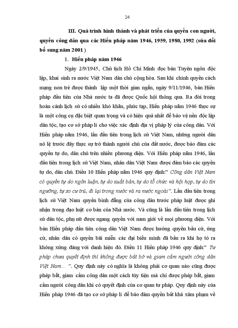 image for page Quyền cơ bản của công dân về tự do dân chủ và tự do cá nhân Thực trạng và giải pháp