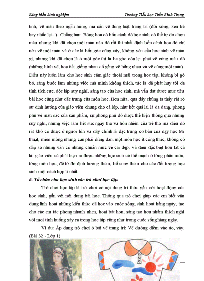 image for page Một vài biện pháp giúp học sinh lớp Một trường Tiểu học Trần Bình Trọng rèn luyện kĩ năng sử dụng màu sắc phù hợp khi học môn Mĩ thuật