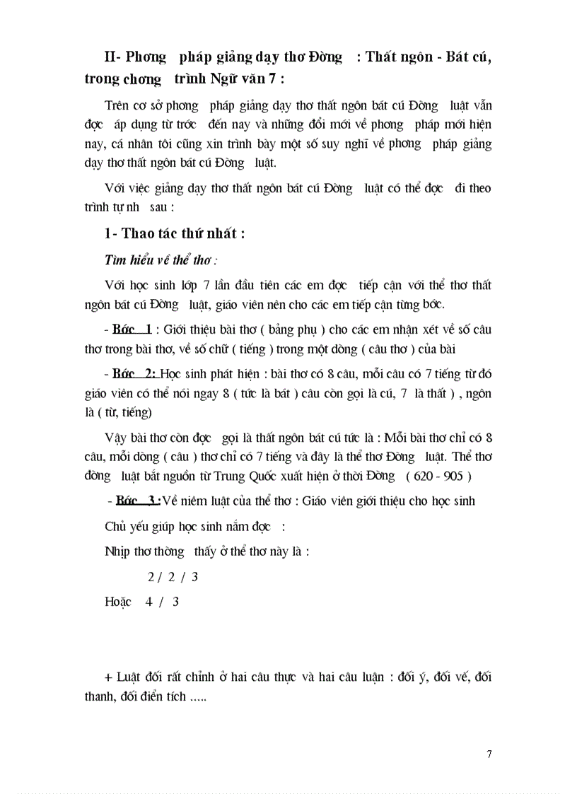 image for page Giảng dạy thơ thất ngôn bát cú đường luật chữ hán và thơ chữ nôm Trong chương trình thơ Ngữ văn 7