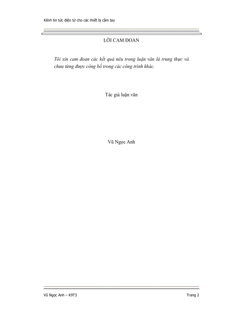 image for page Nghiên cứu công nghệ khai phá dữ liệu văn bản áp dụng cho các trang tin tức trên các thiết bị cầm tay pdas smartphones