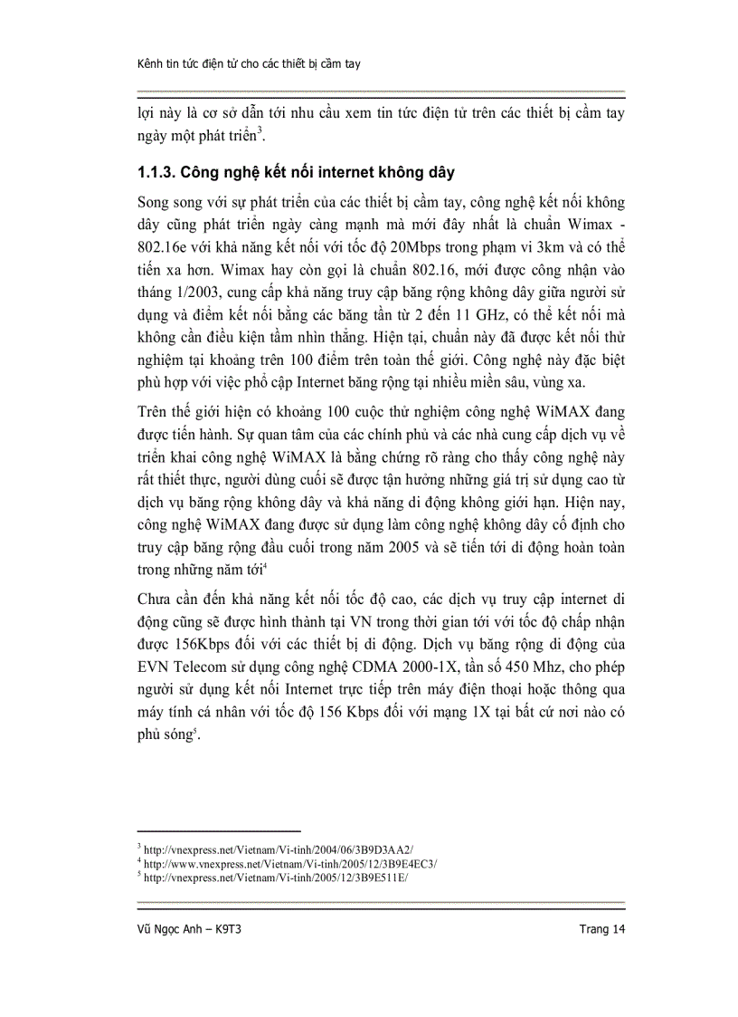 image for page Nghiên cứu công nghệ khai phá dữ liệu văn bản áp dụng cho các trang tin tức trên các thiết bị cầm tay pdas smartphones